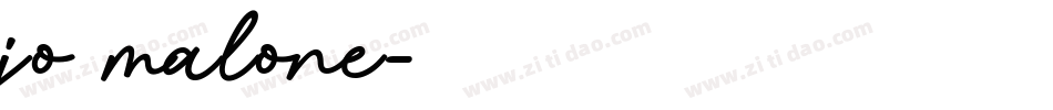 jo malone字体转换